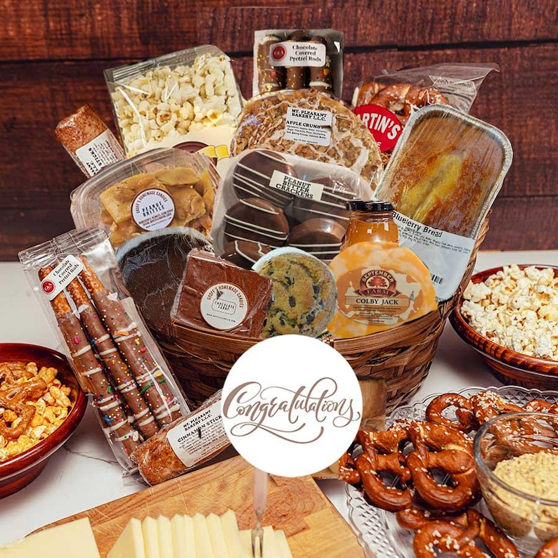 Gourmet Gift Basket for Men | Thank You Gifts | Congratulations Gift ...