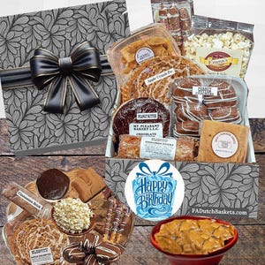 Birthday Gift Basket | Birthday Gift Box | Birthday Gift for Him | Filled with Delicious Amish Baked Goods from Lancaster PA