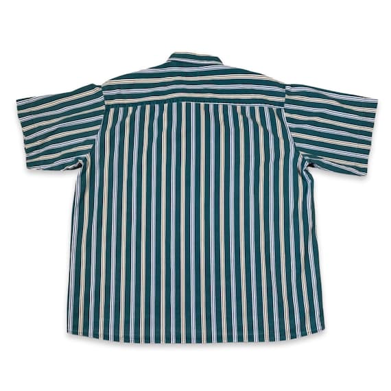 1990s Striped Short Sleeve Button Down - image 2