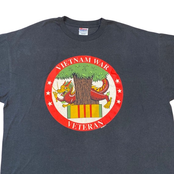 Vintage 1990 Vietnam War Veteran T-Shirt - image 3