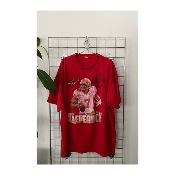 VINTAGE COLIN KAEPERNICK signature red t shirt