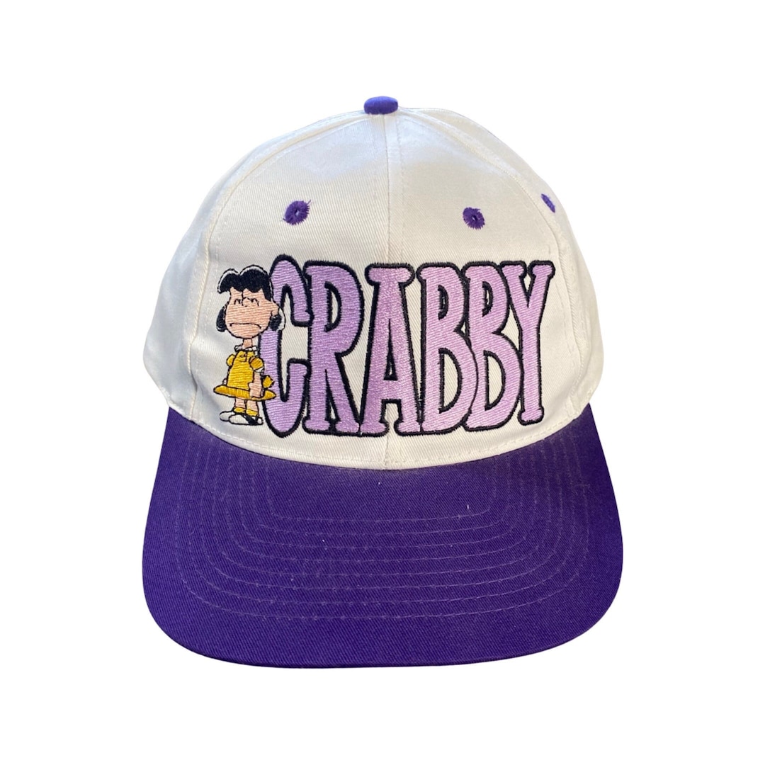 Vintage 90s Peanuts Lucy Crabby Snapback Etsy