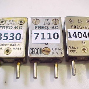 HC49/U QRP Crystals for Ham Radio, installed in used FT-243 Holders (made to order, tested)