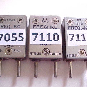 Ham Radio Crystals for the Old Boatanchor CW Transmitters