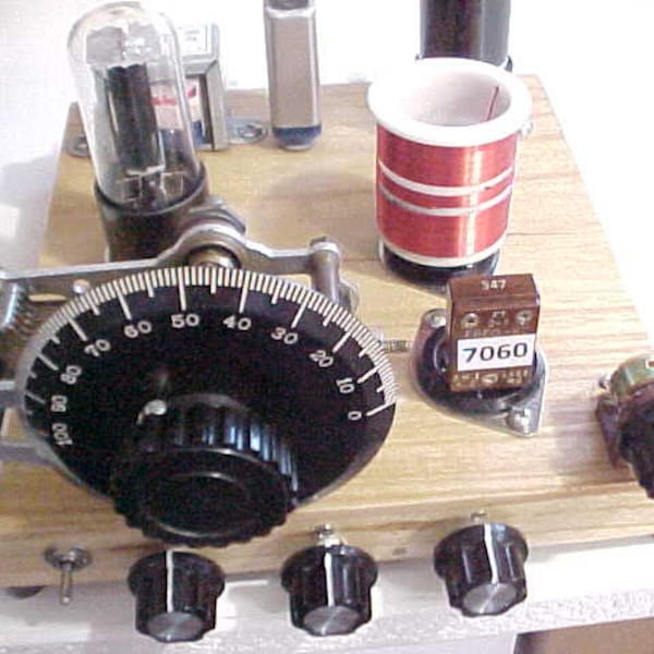 Schematic only dual 12A6GT CW Transmitter/Shortwave Regenerative Receiver (1700khz to 13.0 mhz) 160/80/40m Transmitter