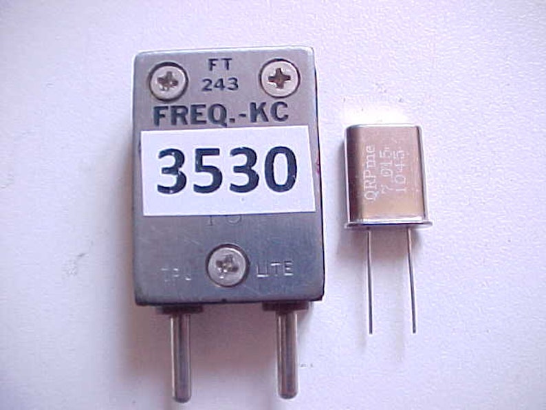 HC49/U QRP Crystals for Ham Radio, Installed in Used FT243 Holders