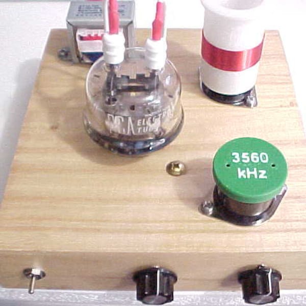 832 VHF Pentode 80/40 CW Ham Radio Transmitter (12 Volts DC Operation)