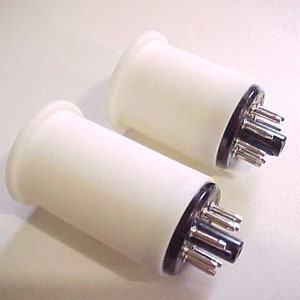 Pair of Octal Plug-in Coil Forms for Crystal or Regenerative Receivers or Ham Radio Transmitters