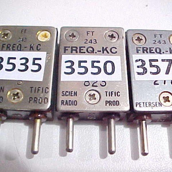 QRP Ham Radio Crystals for vacuum tube & transistor CW Transmitters (will work in vintage gear)