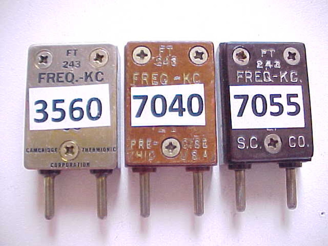 HC49/U QRP Ham Radio Crystals Installed in Ft243 Holders 80 & 40 Meter