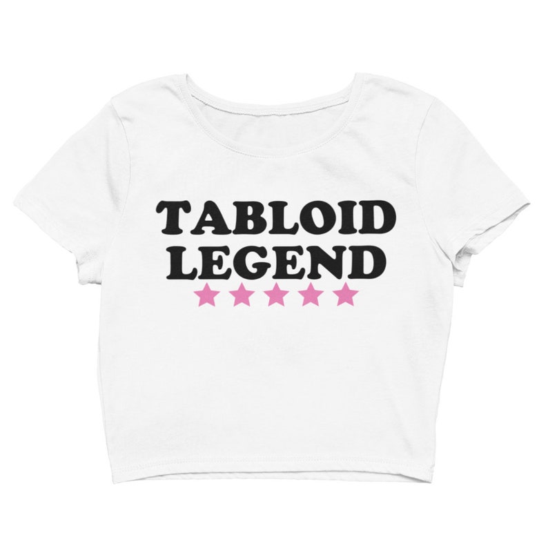 Tabloid Legend Y2k Aesthetic Shirt Y2k Baby Tee Y2K Crop Etsy