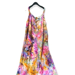 OJAI Ice Dyed Oversized Jumpsuit | Tocayo Hand Tie Dye Summer Romper