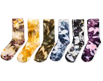 Ice Tie Dye Socks Size Women's 6-9 / Men's 5-8 | Cotton Blend