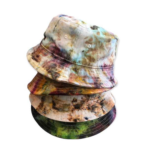 Tie Dye Bucket Hat | 9 Colors | Tocayo Ice Dyed Cotton Sun Summer Hat