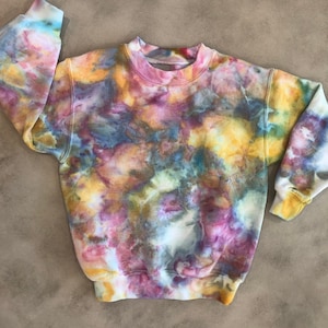 OJAI Tie Dyed Toddler + Kids Sweatshirt | Crew or Hoodie | Hand Ice Dyed Fleece | 2 - 14 years