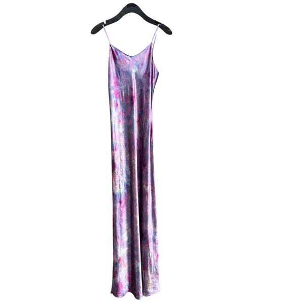 LUNA Silk Ice Tie Dye Maxi Slip Dress Size Xs/small | Quince - Etsy Israel LUNA Silk Ice Tie Dye Maxi Slip Dress Size Xs/small | Quince - Etsy Israel