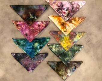 Ice Tie Dye 21" Cotton Bandana | Handkerchief Scarf Hair Head Wrap