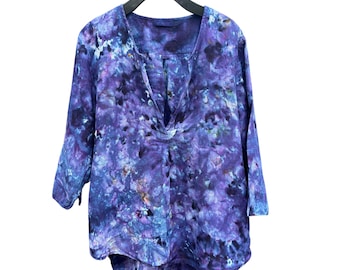 Upcycled LUNA Ice Tie Dye Tunic Size Medium | CP Shades Shirt