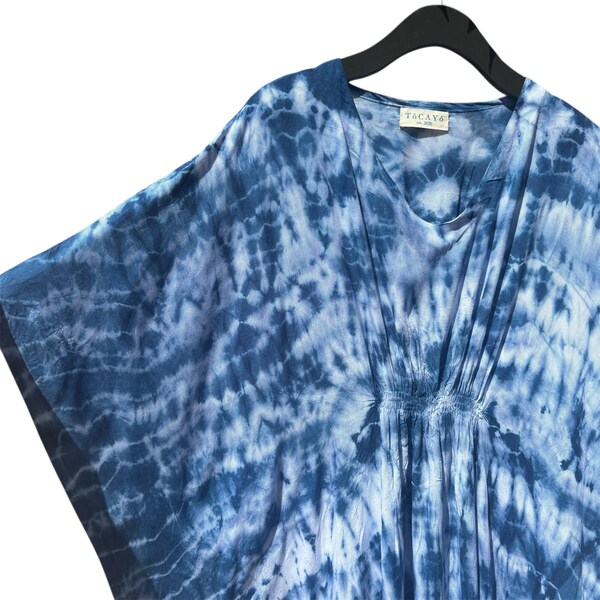 Ophelia Dress - Blue Shibori