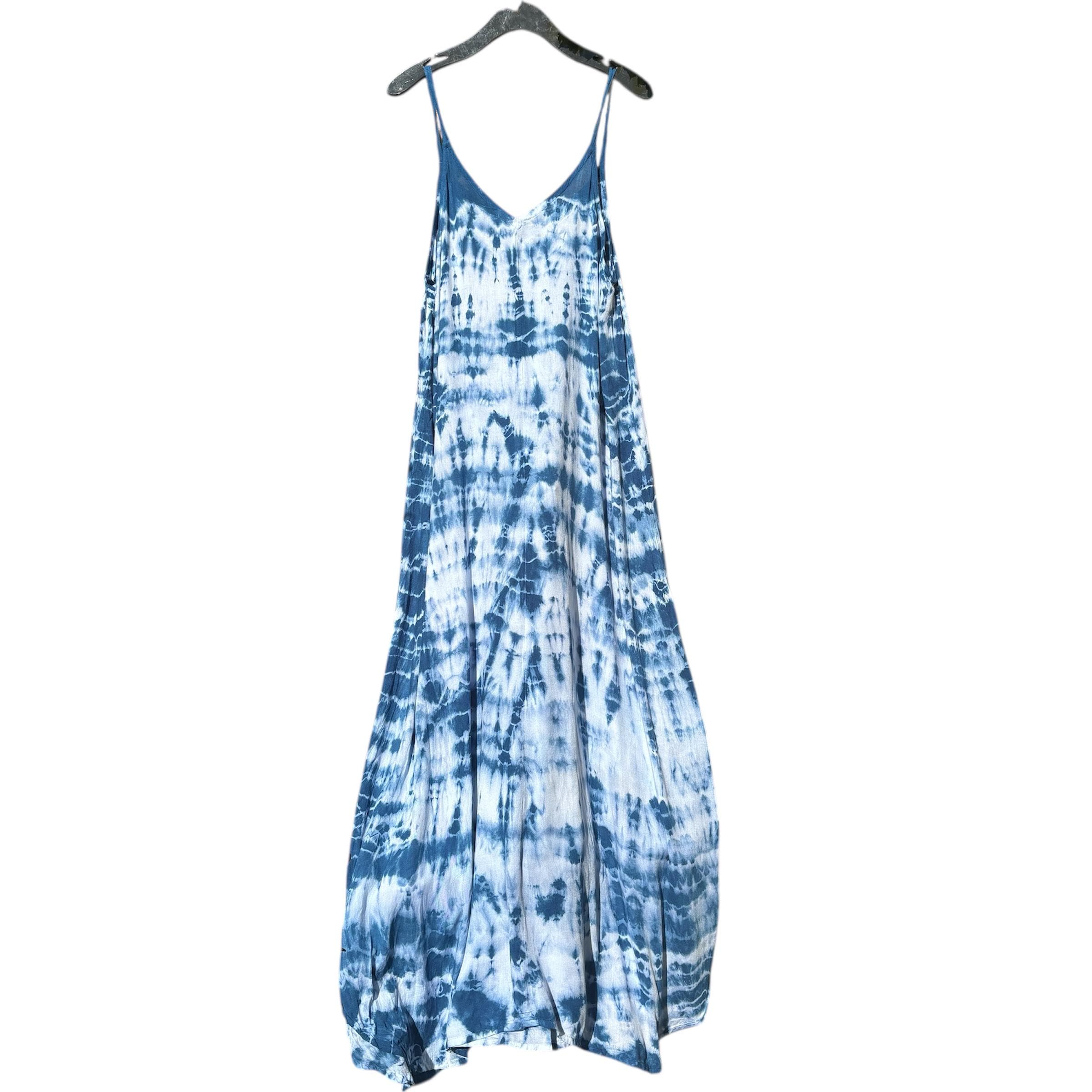 NAMI Shibori Tie Dye Maxi Dress | Hand Dyed Lightweight Sundress
