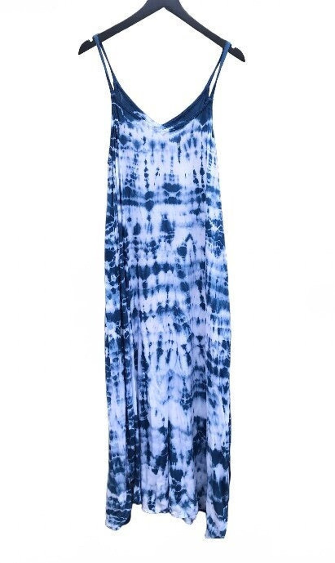 NAMI Shibori Tie Dyed Maxi Dress XS XXL Tocayo Dark Blue - Etsy