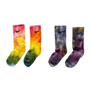 Nike 2 Pair Set X Ice Tie Dye Kids Crew Socks | Ages 4-12