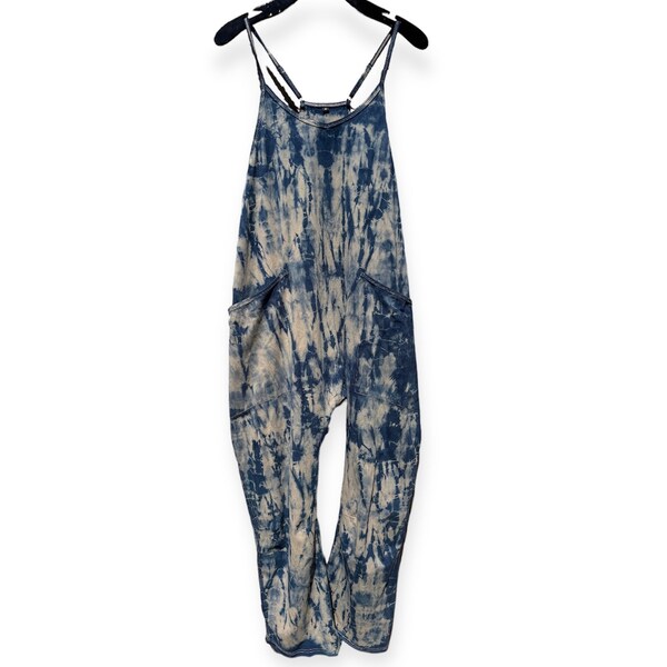 Tie-Dye Spaghetti Strap Jumpsuit with Pockets