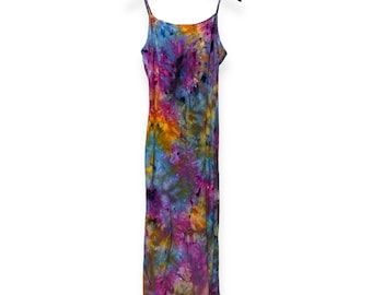 RIO Ice Tie Dyed Slip Dress Size Medium | Rainbow Tocayo Strappy Midi - Etsy RIO Ice Tie Dyed Slip Dress Size Medium | Rainbow Tocayo Strappy Midi - Etsy