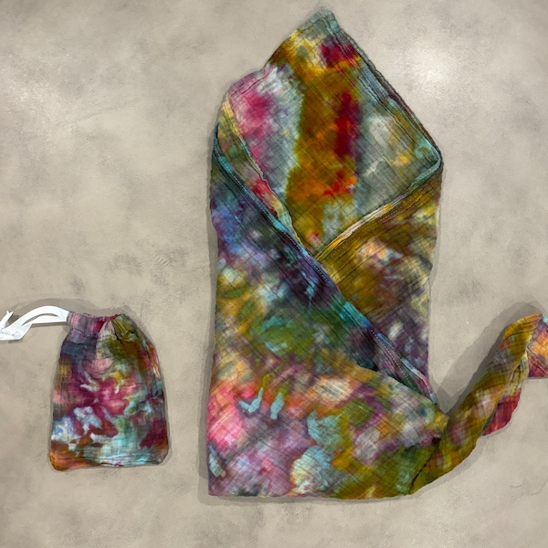 Hand Dyed Muslin Baby Blanket Etsy