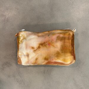Neceser de viaje con cremallera de lona teñida Copper Ice imagen 4