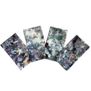 SLATE Ice Tie Dyed Napkins - Tablecloth | Cotton Table Linens | Dark Gray
