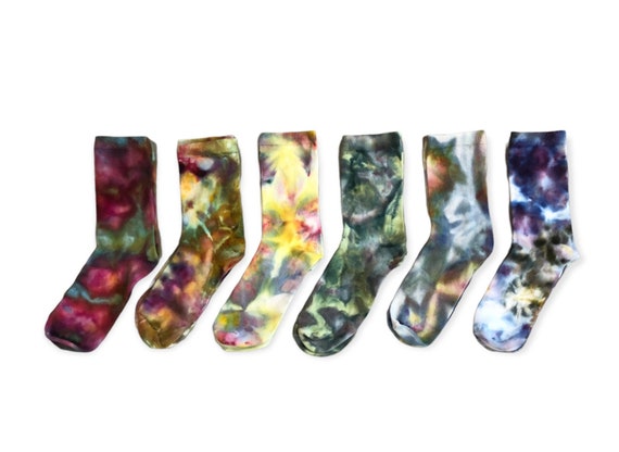 1 Pair X Ice Tie Dye Socks Size W 6-9 M 5-8 | 15 Colors