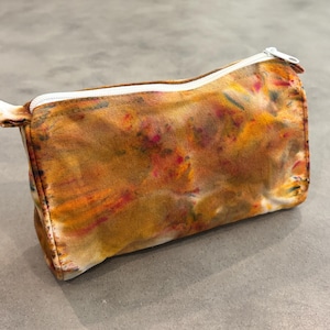 Neceser de viaje con cremallera de lona teñida Copper Ice imagen 1