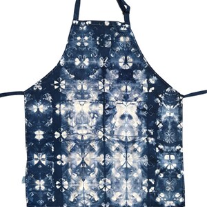 INDIGO Shibori Tie Dye Apron | for the Kitchen, Bar, Garden, the Studio