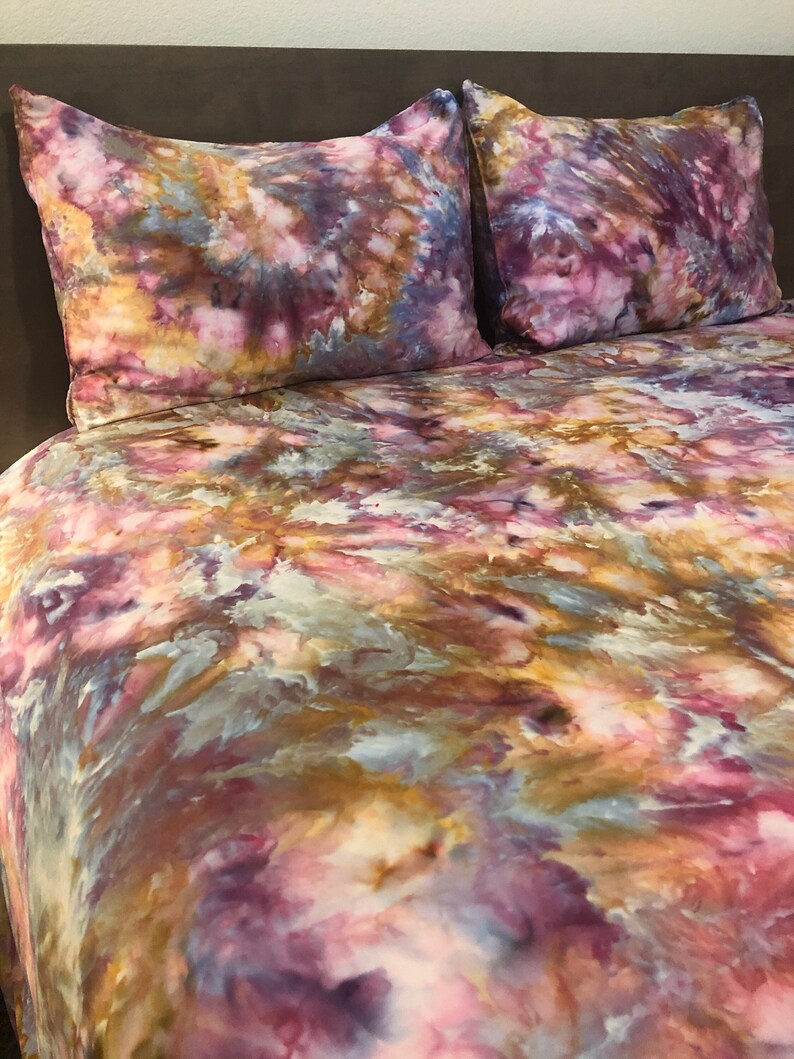 GOLDEN HOUR Tie Dye Duvet Cover Set Sheets Pillowcases Etsy
