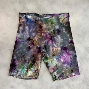 BRONTE / MIDNIGHT Ice Tie Dye Bike Shorts | Size S-M | Cotton Blend Medium MIDNIGHT US women's letter