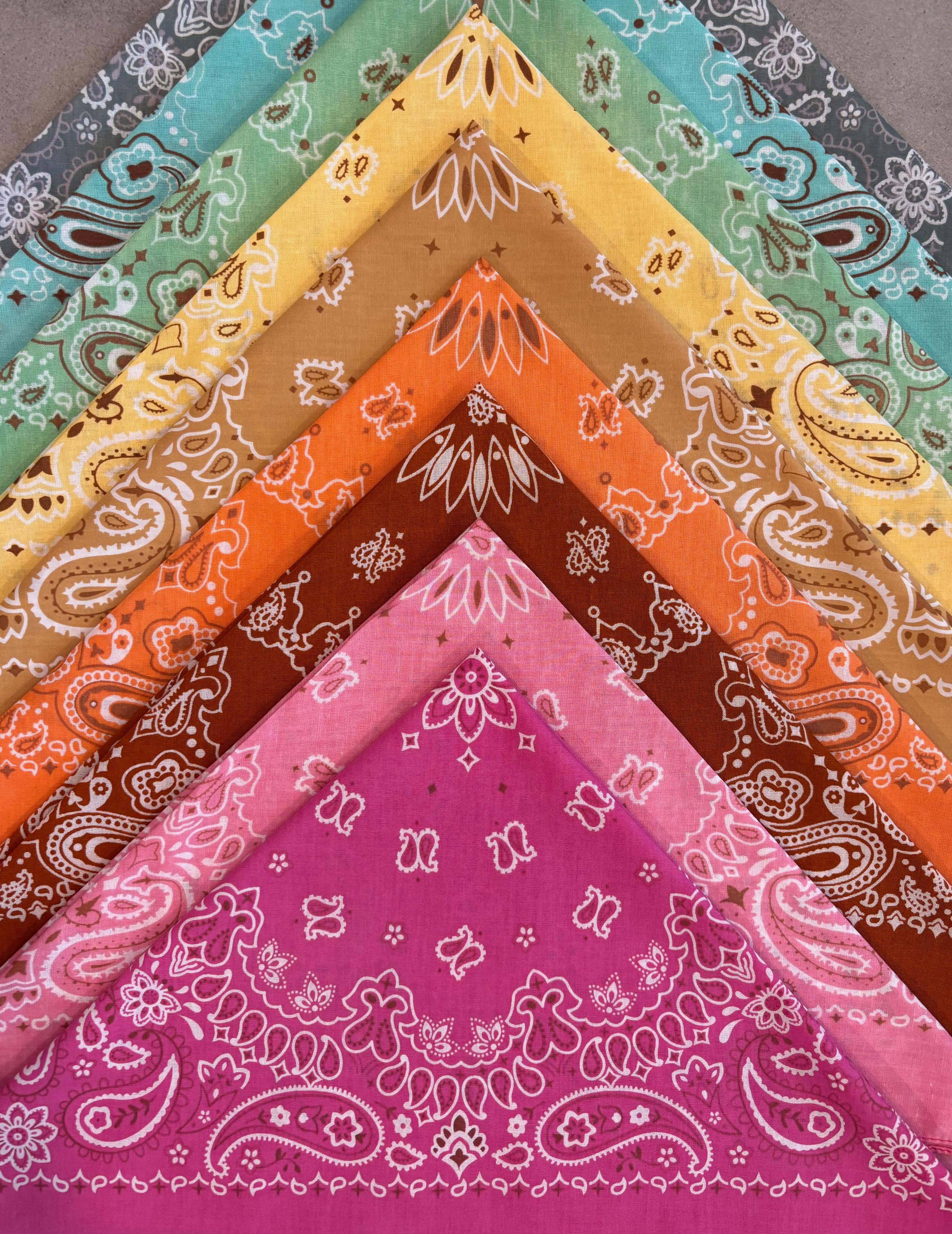 One Tocayo Sunfaded Hand Dyed Paisley Bandana | 20