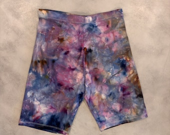 BRONTE / MIDNIGHT Ice Tie Dye Bike Shorts | Size S-L | Cotton Blend