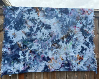 LUNA Tie Dye Muslin Gauze Throw Blanket | Ice Dyed Lightweight Cotton