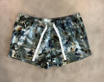 Pantaloncini da pigiama da donna Ice Tie Dyed taglia XS / Boxer in popeline di cotone