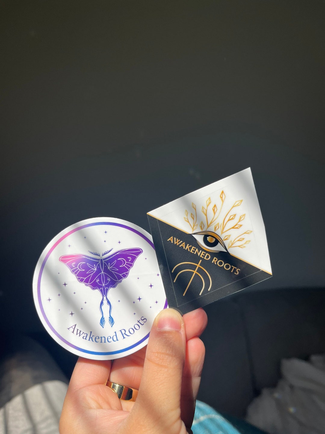 Awakened Roots Logo Sticker Large Etsy