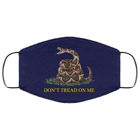 Med Lg Face Mask Gadsden Don T Tread On Me Liberty Trump Etsy etsy