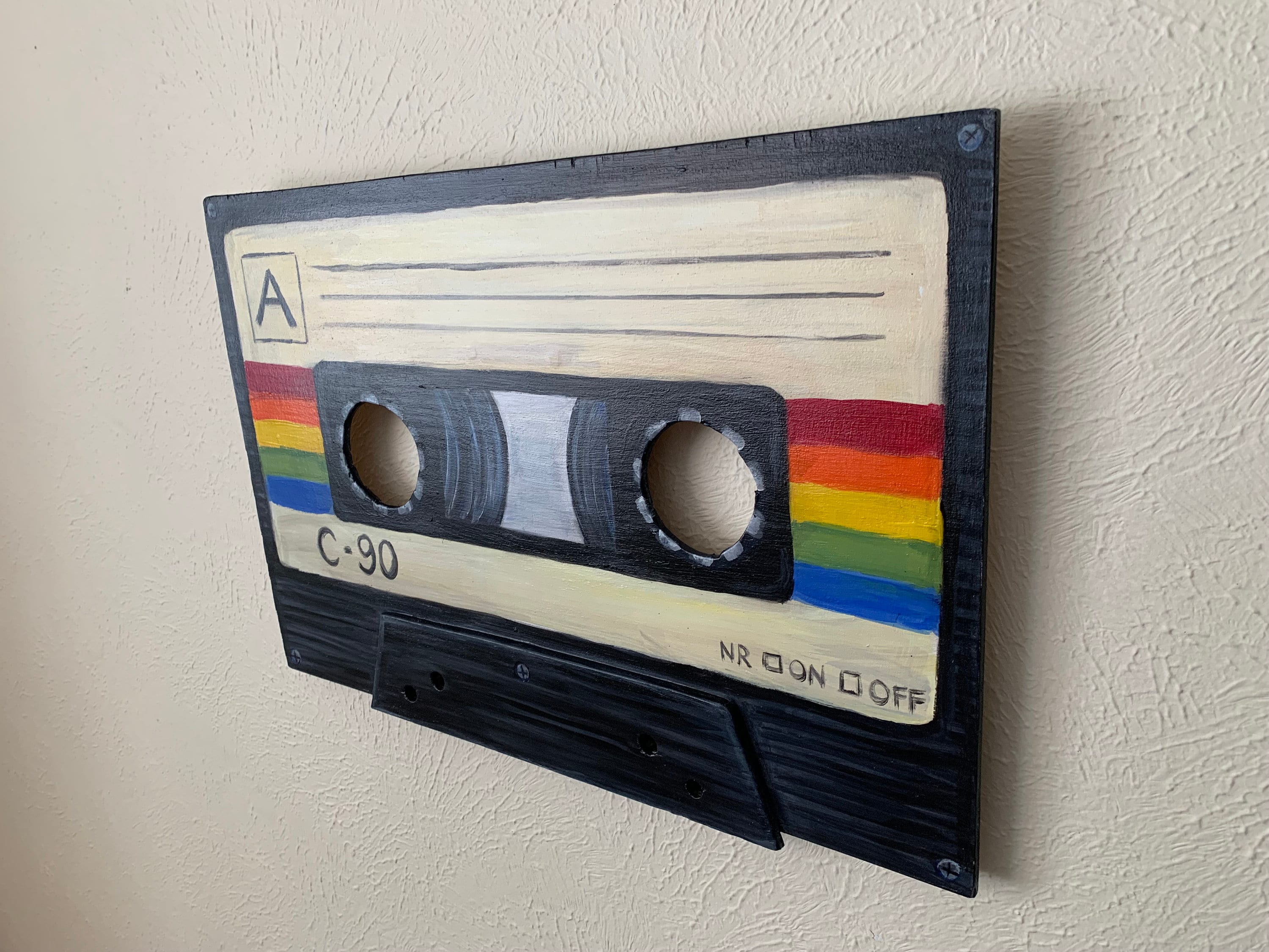 Retro Tape Cassette Wall Art Etsy