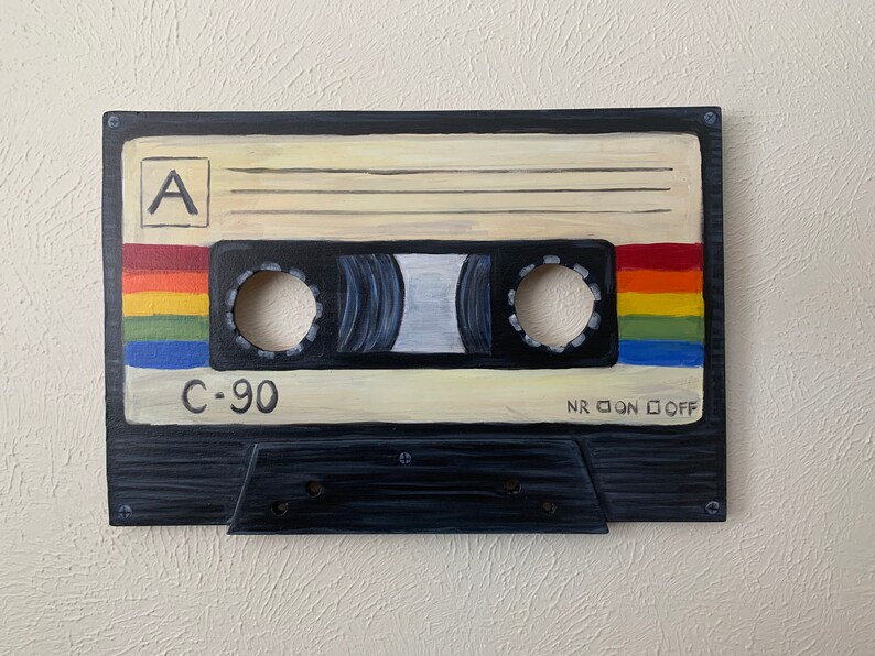 Retro Tape Cassette Wall Art Etsy