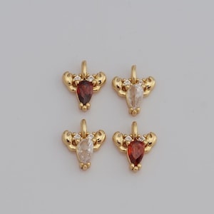 18K Gold Filled CZ Lobster Pendant,Lobster Charms,Lobster Charms, DIY Bracelet Necklace Jewelry Making Supplies