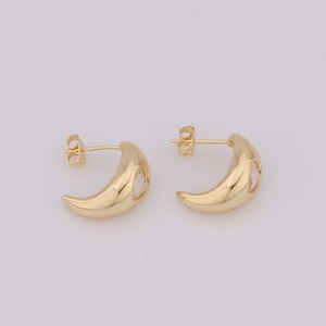 18K Gold Filled Open Stud Earrings,Heart Stud Earrings,Heart Stud Earrings,Hypoallergenic Stud Earrings,Gift for Her