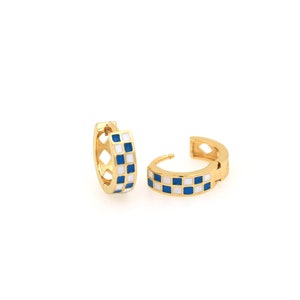 18 kt gold filled emaille ring, sierlijke ronde bedel, micropavé CZ email oorbellen, doe-het-zelf sieraden benodigdheden, 12,4 x 12,8 x 3,5 mm