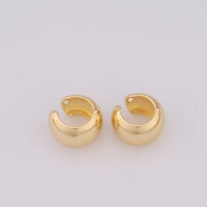 Gold Non Piercing Cartilage Clip Earrings,18K Gold Filled Cuff Earrings,Hypoallergenic Huggie Hoop,Gift for Her