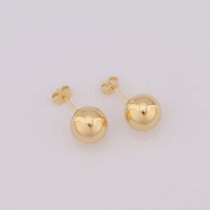18K Gold Filled Ball Stud Earrings,Ball Stud Earrings,Ball Stud Earrings,Hypoallergenic Stud Earrings,Gift for Her