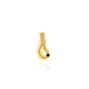 Victorian Hand Pendant, 18K Gold Filled Gesture Pendant, Gesture Charm, Hand Pendant, DIY Jewelry Making Accessories, 20x10x7.5mm